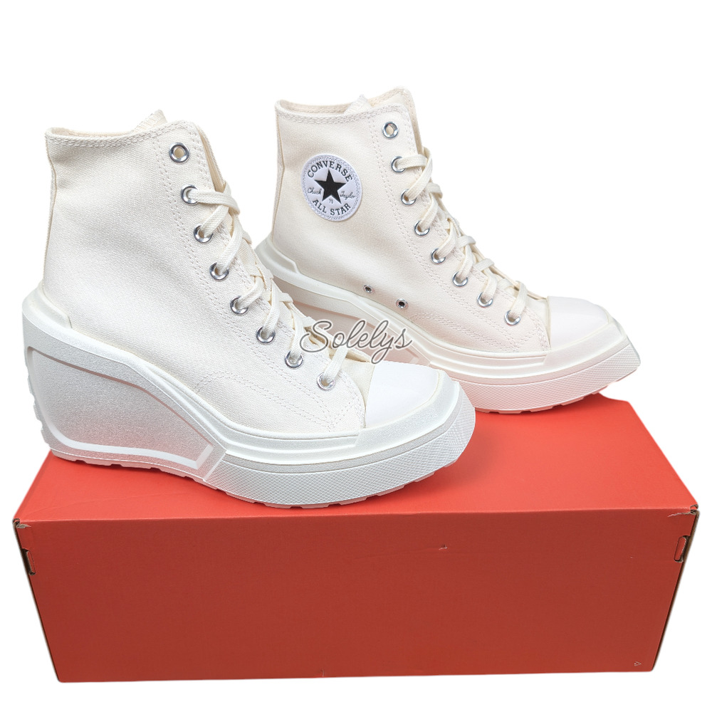 Converse Women’s High-Top Platform Sneakers in Off-White